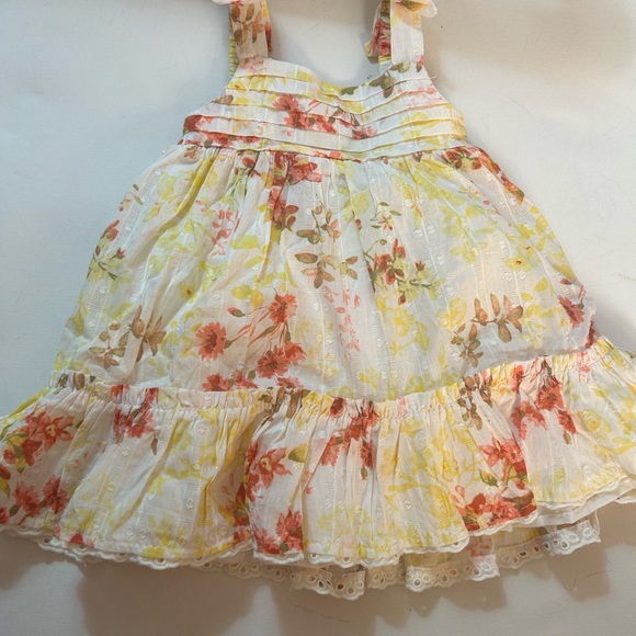 Sincerely Jules Floral Kids Dress - Yellow and Red - Picture 6 of 12